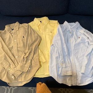 BARGAIN!!! Three size 6 Polo Ralph Lauren shirts for Boys